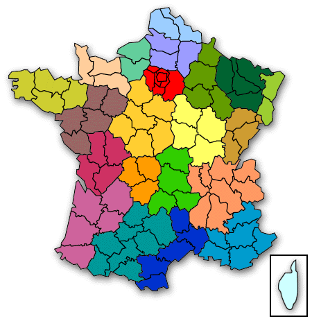 Carte de France+mapping