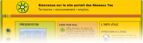 Site portail des Rseaux Territoires Environnement Emplois